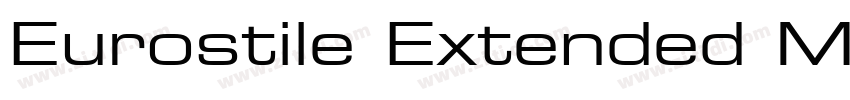 Eurostile Extended M字体转换